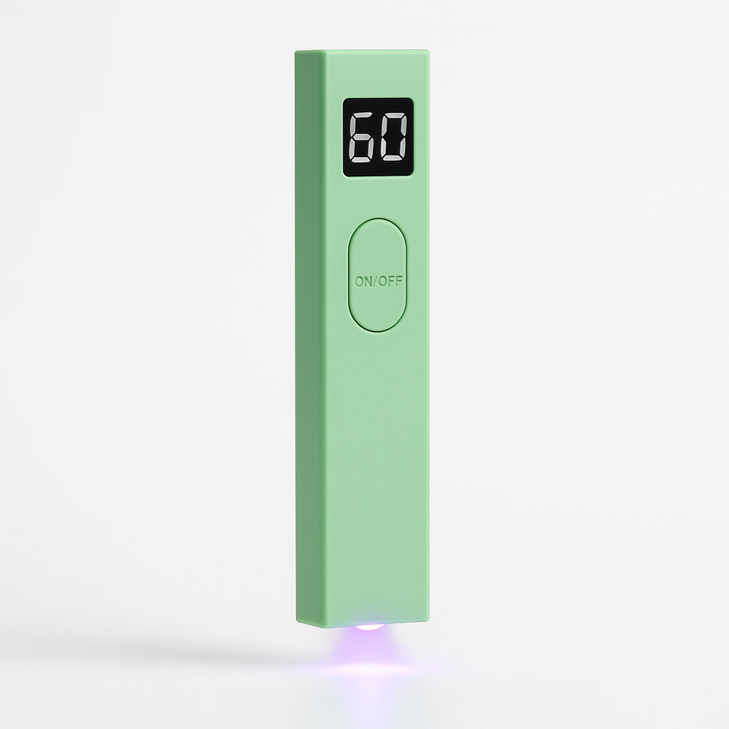 Портативна UV/LED-лампа для манікюру з акумулятором, дисплеєм і підставкою, 3 Вт