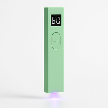 Портативна UV/LED-лампа для манікюру з акумулятором, дисплеєм і підставкою, 3 Вт, фото 1