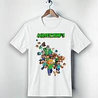 Детская футболка с принтом Minecraft