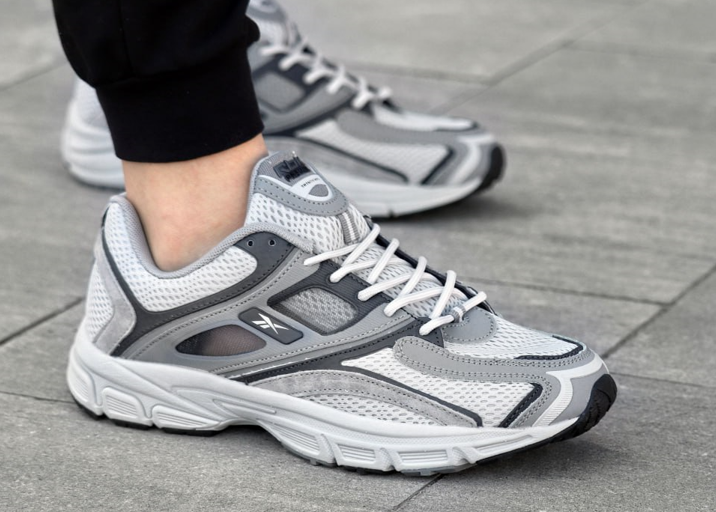 Чоловічі літні кросівки Reebok Premier KFS Рібок сірі текстильні дихаючі