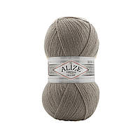 Нитки пряжа для в'язання напіввовна SUPERLANA TIG Суперлана Тіг ALIZE Алізе № 283 сірий