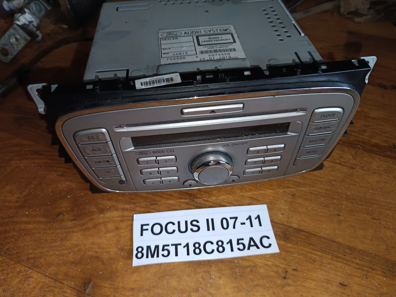 Магнітола 8M5T18C815AC для Ford Focus II 07-11