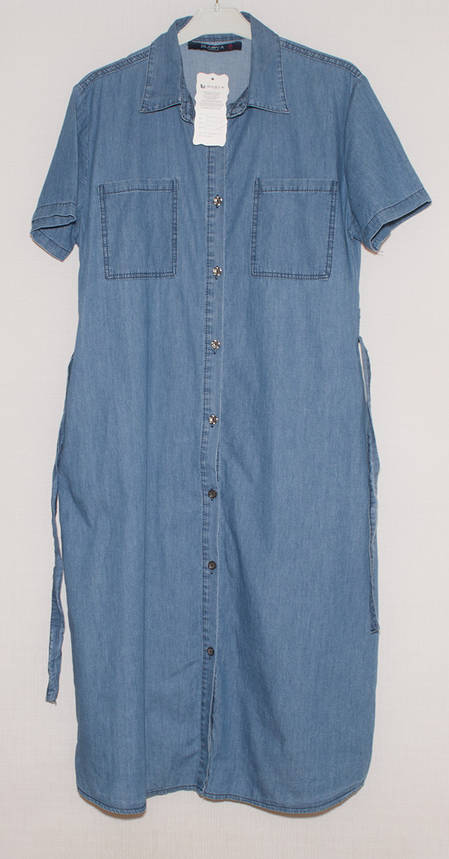 Джинсові літні сукні великих розмірів туреччина 44/XL,46/2XL,48/3XL,50/4XL52/5XL, фото 1