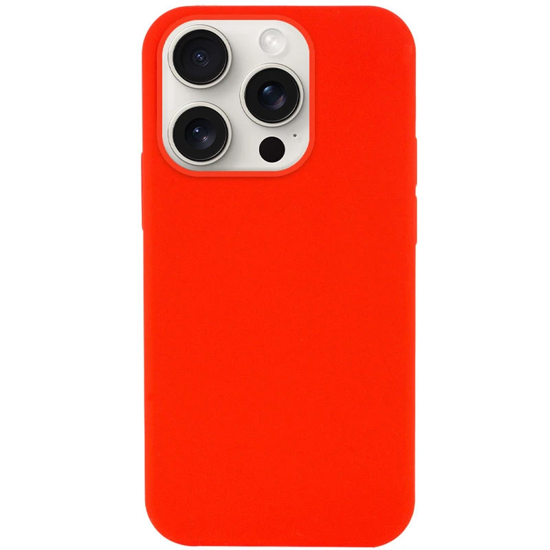 Чохол накладка Silicon Case Full Cover для Apple iPhone 16 Pro Max Red, фото 1