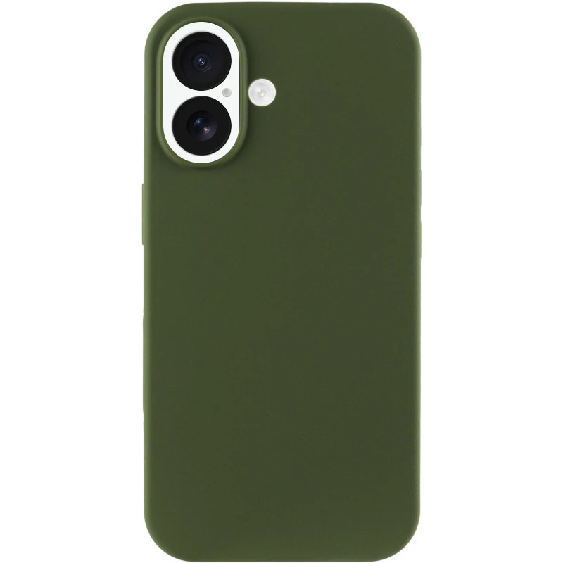 Чохол накладка Silicon Case Full Cover для Apple iPhone 16 Dark Olive, фото 1