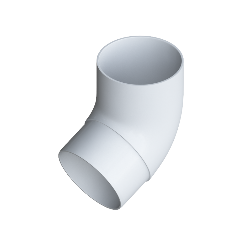 Коліно (відведення) труби одномуфтове 67° Alta Profil 125 система 95 діаметр, фото 1