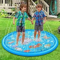 Детский мини бассейн с фонтаном, Мини фонтан, надувной коврик с водой, фонтан для дома