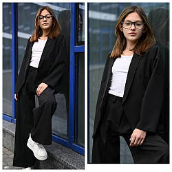 Класичний костюм для дівчат с штанами палаццо, розміри на рости 146 - 164