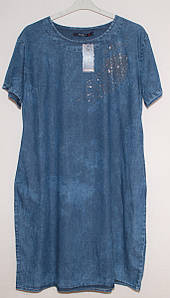 Джинсова сукня на літо великого розміру 52/5XL,54/6XL,56/7XL,58/8XL,60/9XL