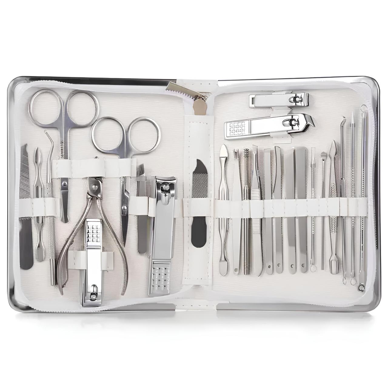 Манікюрно-педикюрний набір RESTEQ із інструментами для догляду за обличчям 26 предметів