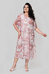 Плаття Марлен корал 54 (102406)