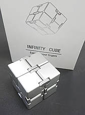 Нескінченний кубик RESTEQ, антистрес Infinity Cube 38 мм. Іграшка-антистрес з алюмінієвого сплаву, фото 3