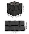 Нескінченний кубик RESTEQ, антистрес Infinity Cube 38 мм. Іграшка-антистрес з алюмінієвого сплаву, фото 8