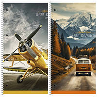 Коледж-блок 80 аркушів у клітинку А4, "Дух свободи", "Школярик Student" УФ-лак