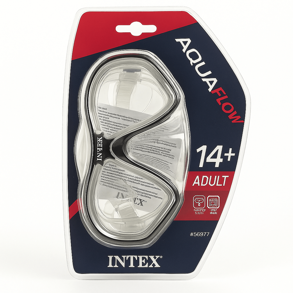 Маска для підводного плавання Intex Reef Rider, доросла, чорна, 14+ років, 55977/1