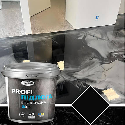 Рідка епоксидна підлога Plastall™ PROFI 10кг Чорний, фото 1