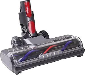 KENVOR D009 - Змінна насадка для пилососів Dyson V7/V8/V10/V11/V15. Турбінна для підлоги з 5 світлодіодами