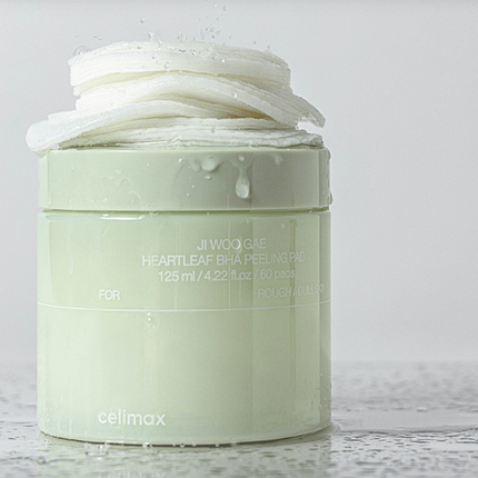 М’які відлущувальні пади з BHA-кислотою Celimax Heartleaf BHA Peeling Pad 60 шт, фото 2