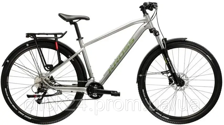 Kross Hexagon 4.0 Eq Szary/Zielony Połysk 29 2025