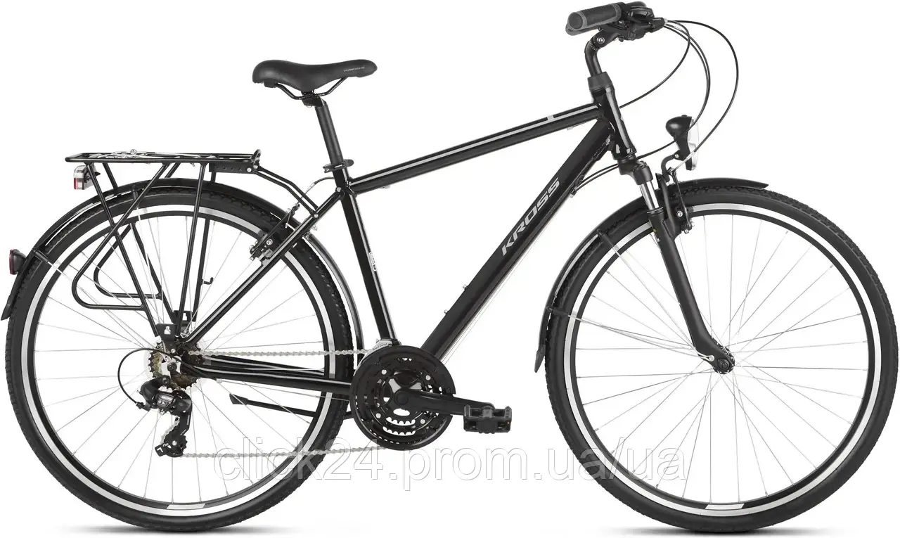 Kross Trans 1.0 Czarny Szary Połysk 28 2023
