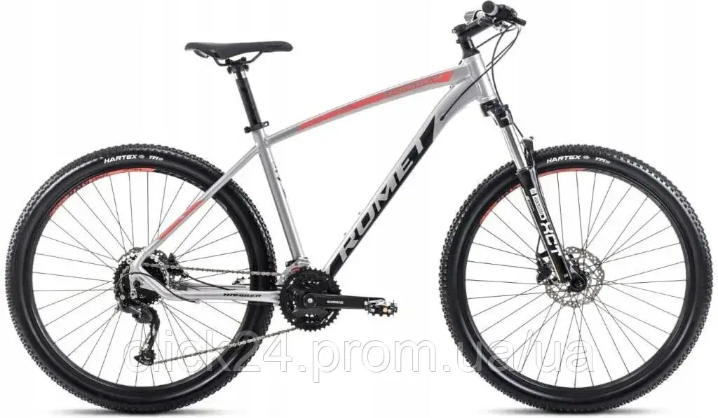 Romet Rambler R7.4 M 18 Srebrny Czerwony Grafitowy 27,5 2024