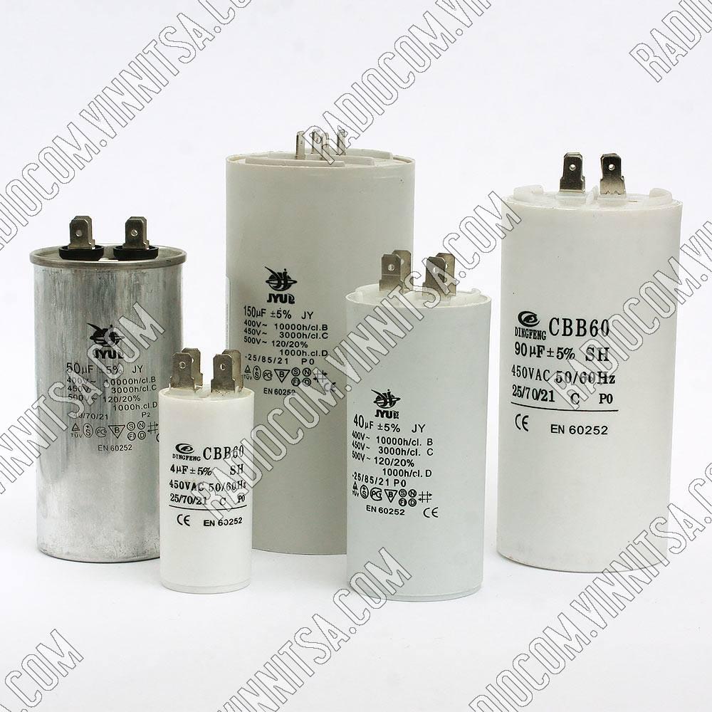 40uF x 450V (± 5%) 50Hz (60Hz) клеми КОНДЕНСАТОРИ CBB-65, CBB-60H  ПУСКОВІ, РОБОЧІ (КЛЕМИ МЕТАЛ, ПЛАСТИК), фото 1