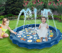 Дитячий мінімін басейн із фонтанчиком Swimming Ring для дітей GS227