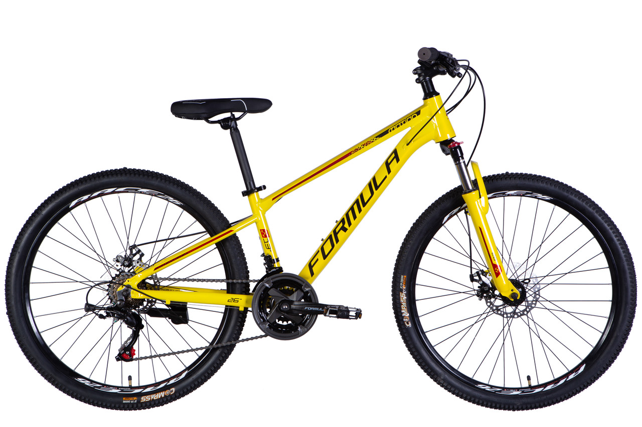 Велосипед 26" Formula MOTION DD FR 2025 рама - 13" жовто-чорний