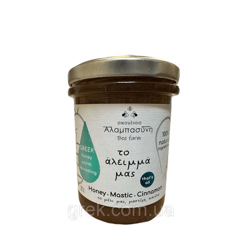 Мед лісовий з мастикою Хіос та корицею 250 г, фото 1