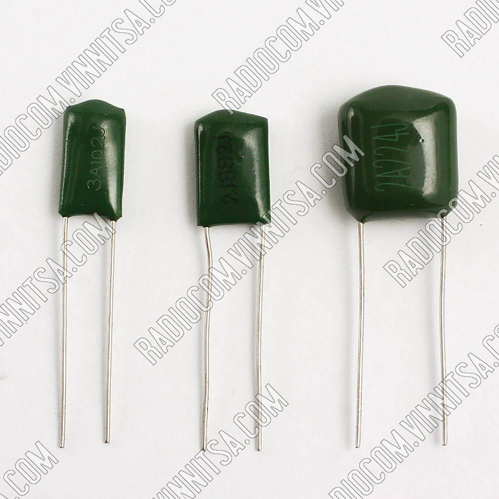 0,01mkf (250v) ±10% КОНДЕНСАТОРИ ПОЛІСТИРОЛОВІ (ЗЕЛЕНІ), фото 1