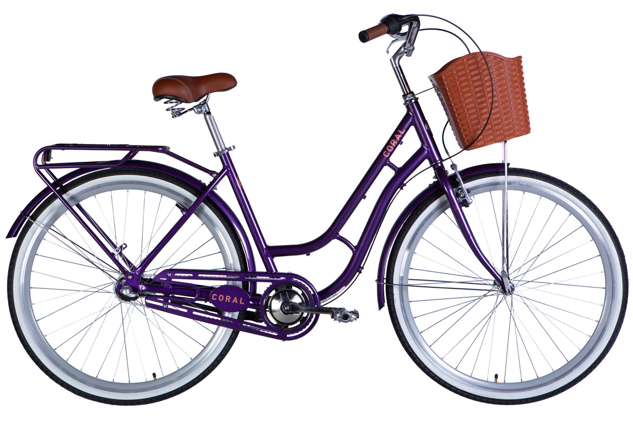Велосипед 28" Dorozhnik CORAL PH AL 2025 рама - 19" фіолетово-синій