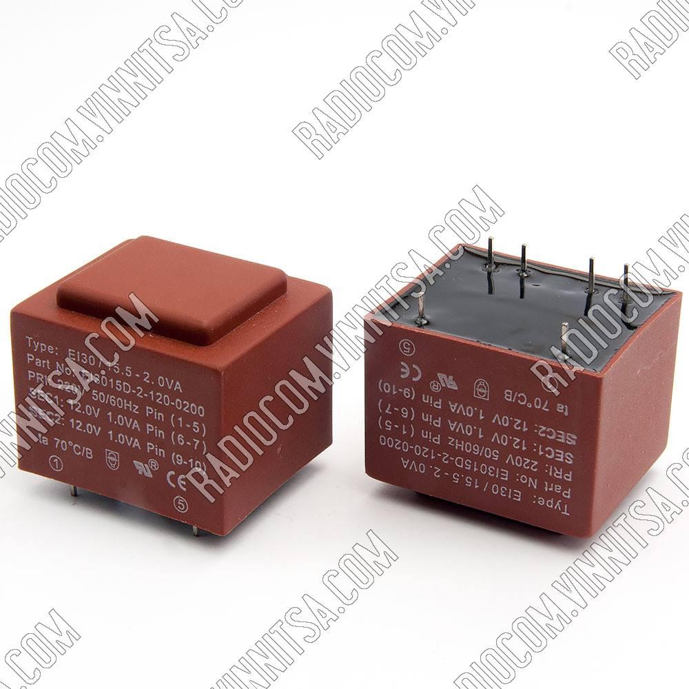 №10 TО8340A (V30AJ-15D7P5) 2W 230 / 12 + 12 ТРАНСФОРМАТОРИ КОРПУСОВАНІ, фото 1