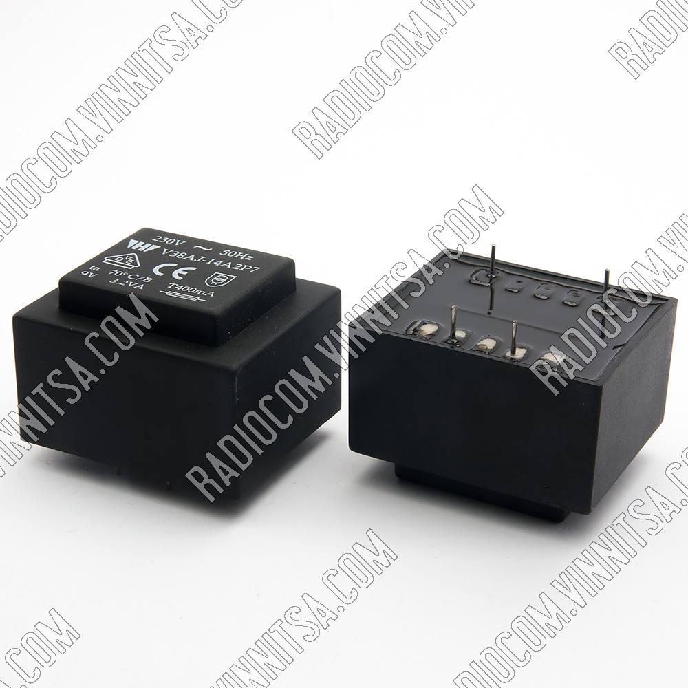 №28 V38AJ-14A2P7 3.2W 230 / 9 ТРАНСФОРМАТОРИ КОРПУСОВАНІ, фото 1