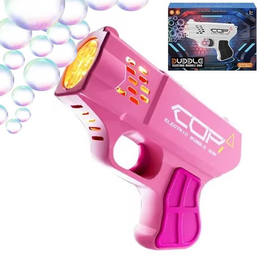 Пістолет з мильними бульбашками (генератор мильних бульбашок) РОЖЕВИЙ арт. A 9099, фото 1