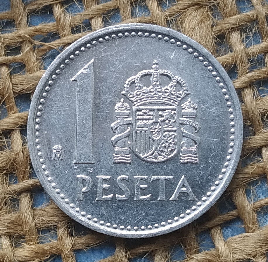 1 песета 1988 року. Iспанiя