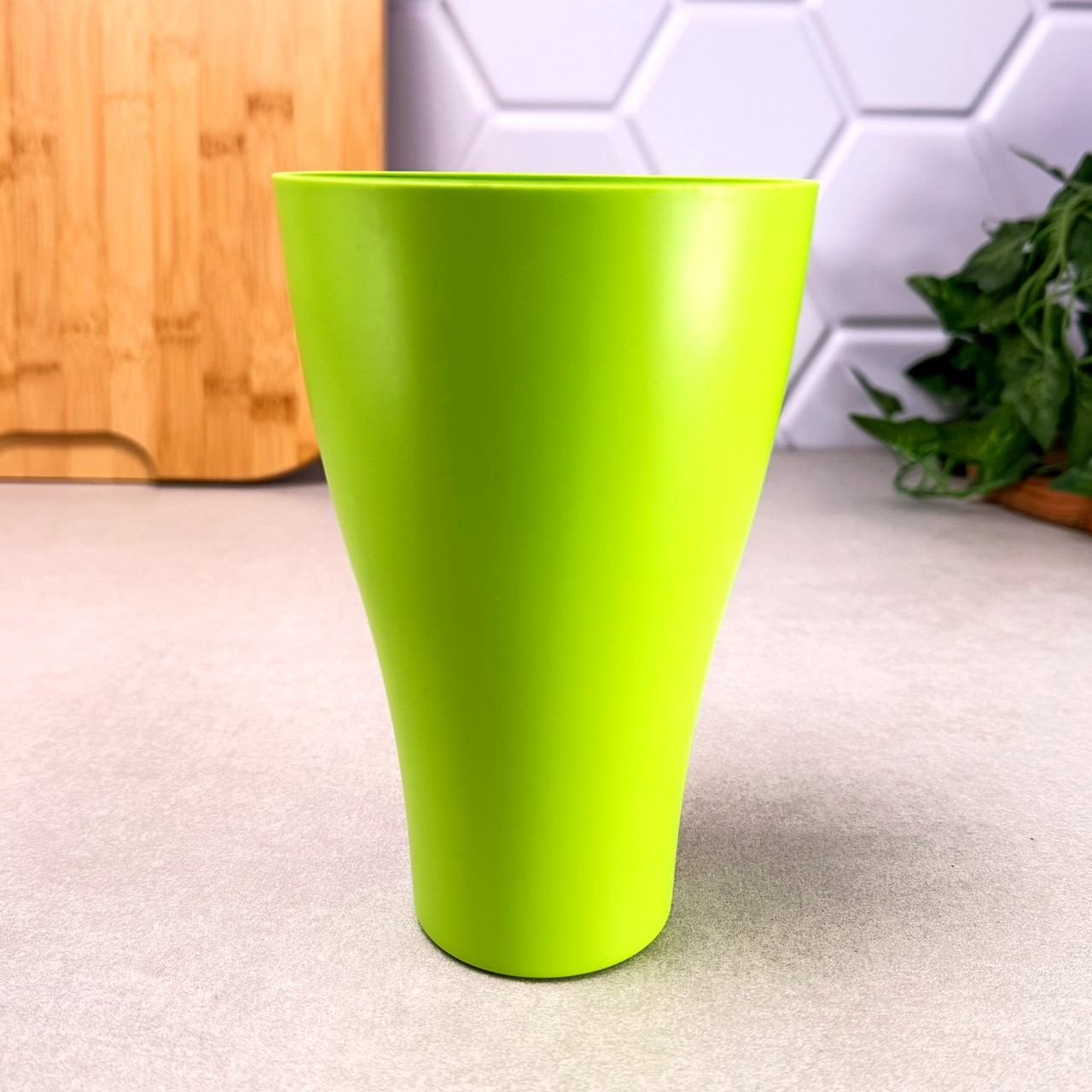 Стакан для пікніка пластиковий 500 мл Оливковий Алеана