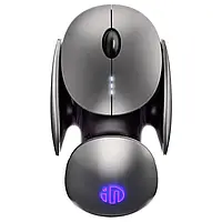 Футуристична безшумна мишка бездротова Inphic X2 RGB Bluetooth+USB. Бездротова миша для ноутбука/ПК Silent click