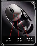 Футуристична безшумна мишка бездротова Inphic X2 RGB Bluetooth+USB. Бездротова миша для ноутбука/ПК Silent click, фото 9