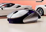 Футуристична безшумна мишка бездротова Inphic X2 RGB Bluetooth+USB. Бездротова миша для ноутбука/ПК Silent click, фото 6