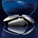 Футуристична безшумна мишка бездротова Inphic X2 RGB Bluetooth+USB. Бездротова миша для ноутбука/ПК Silent click, фото 10