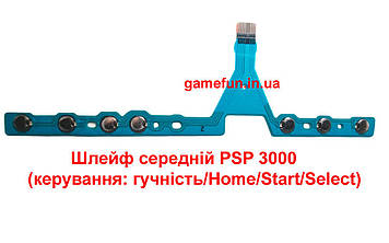 Шлейф середній PSP 3000 (керування: гучність/Home/Start/Select) (Центральний)