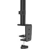 Настільне регульоване кріплення для двух моніторів від 13", до 32", чорне, фото 5