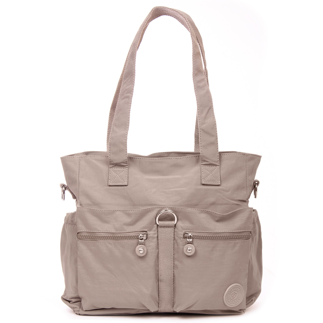 Сумка шопер жіноча Текстильна поліамід Jielshi 3755 mocha, фото 1