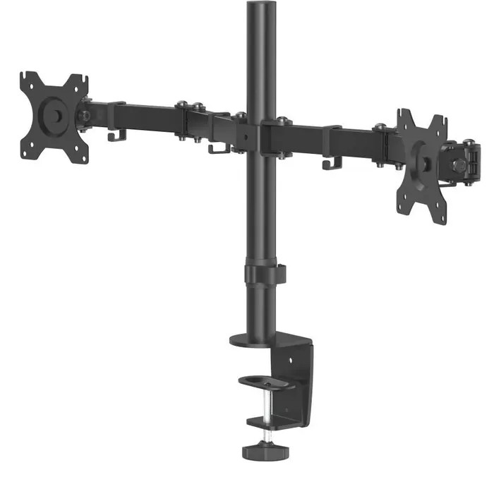 Настільне регульоване кріплення для двух моніторів від 13", до 32", чорне