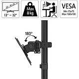 Настільне регульоване кріплення для двух моніторів від 13", до 32", чорне, фото 7
