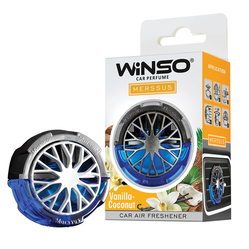 Освіжувач рідкий на обдув 18ml "Winso" Merssus Vanilla-Coconut (Ваніль-Кокос) 534470, фото 1