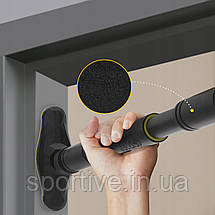 Турнік розсувний 4FIZJO ULTRA 66-100 см Black/Yellow (P-5905973400343), фото 2