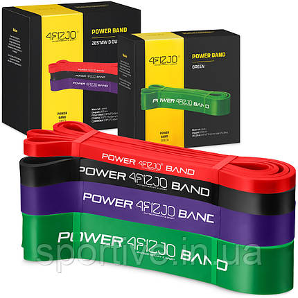 Еспандер-петля 4FIZJO Power Band 6-36 кг гума для фітнесу та спорту, набір 4 шт Mix (P-5907222931844), фото 1