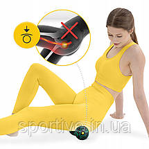 Масажний м'яч подвійний 4FIZJO EPP DuoBall 08 Black/Green (P-5907222931295), фото 2