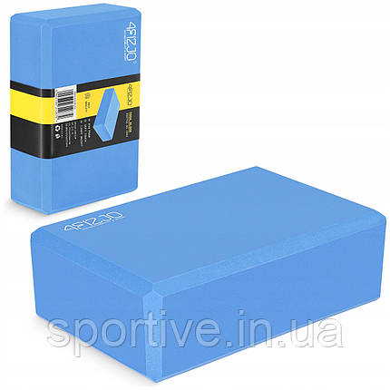Блок для йоги 4FIZJO 23 x 15 x 7.6 см Blue (P-5907222931394), фото 1